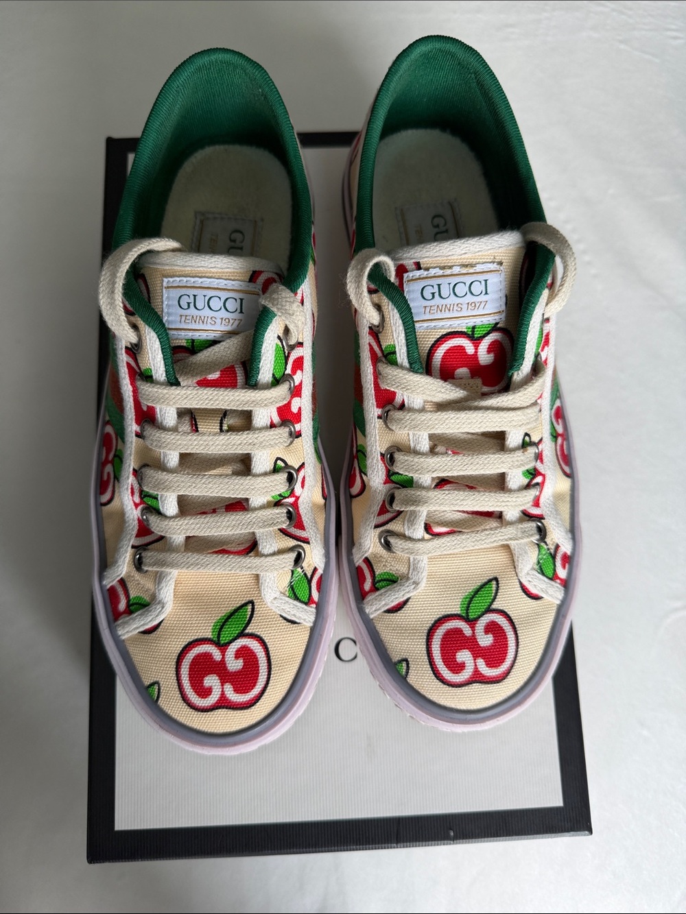 Gucci Off-White GG Apple Tennis 1977 Sneakers - Picture 7 of 7